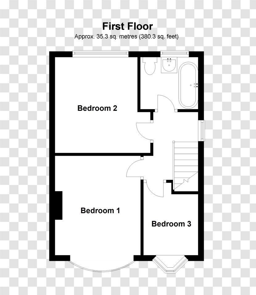 Floor Plan Storey Open - Living Room - House Transparent PNG