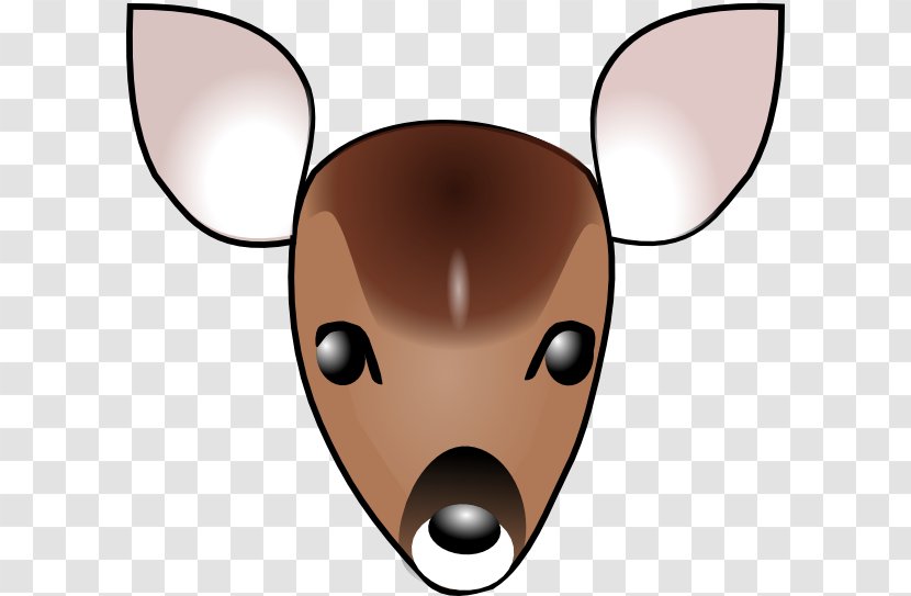 White-tailed Deer Reindeer Clip Art - Headgear - Head Transparent PNG