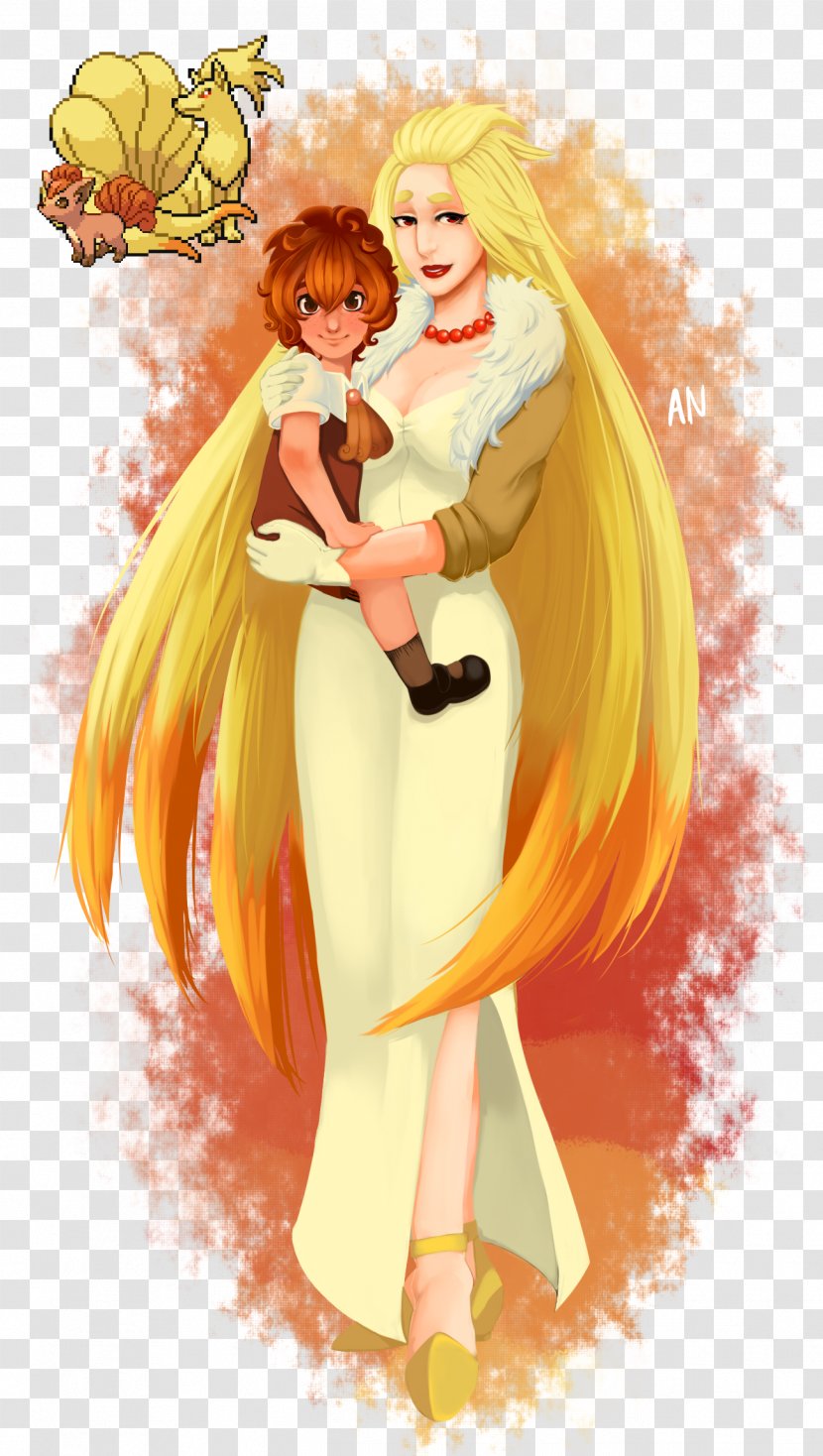 Pokémon FireRed And LeafGreen Vulpix Ninetales - Watercolor - Tree Transparent PNG