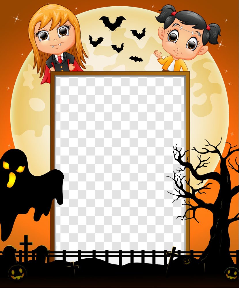 Frankenstein Halloween Costume - Pumpkin - Vector Poster Transparent PNG