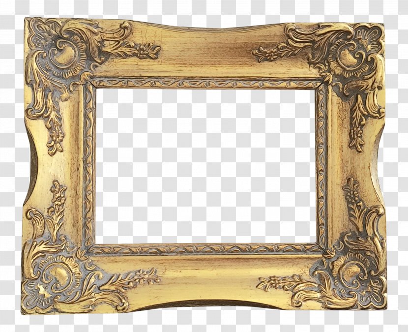 Wood Frame - Mirror - Metal Transparent PNG