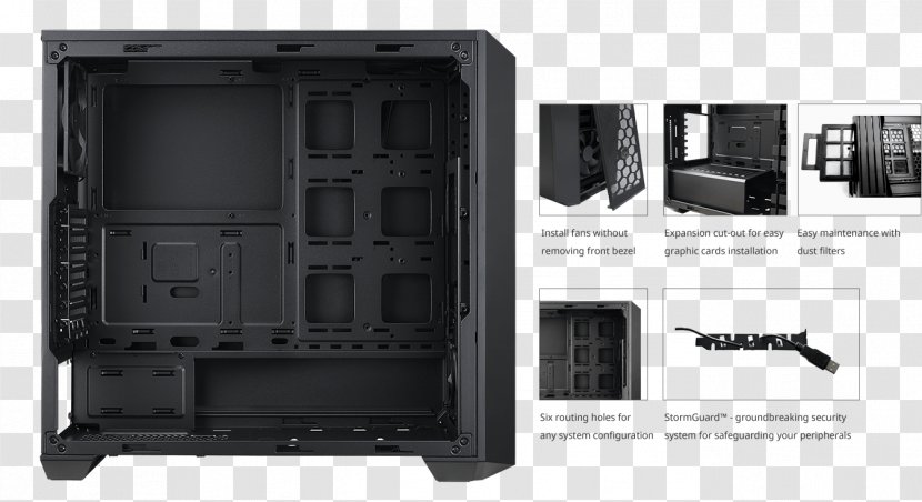 Computer Cases & Housings Cooler Master ATX Personal System Cooling Parts - Vertical Version Of The Card Transparent PNG