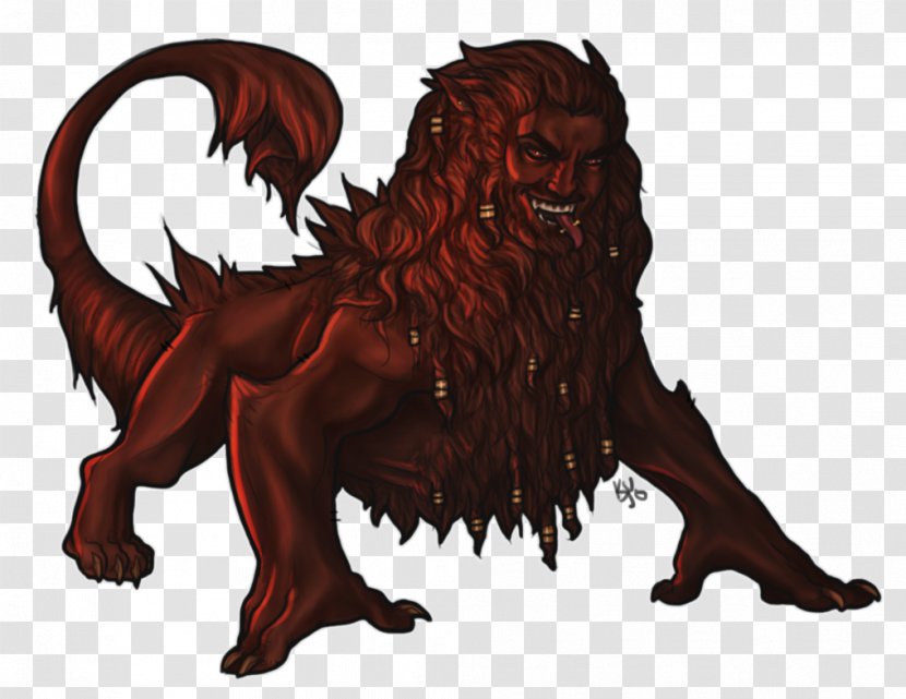 Manticore Demon Liger Lion Art Transparent PNG