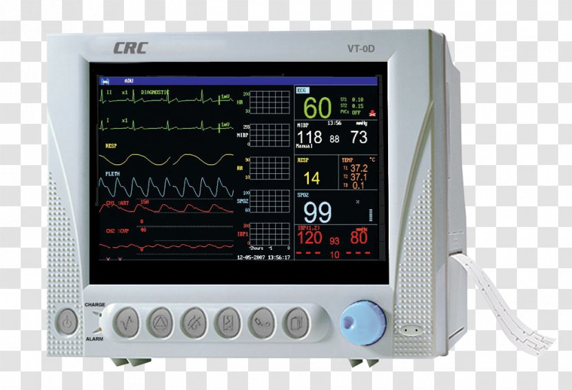 Monitoring Vital Signs Computer Monitors Display Device Pulse Oximetry - Patient - Electronics Transparent PNG