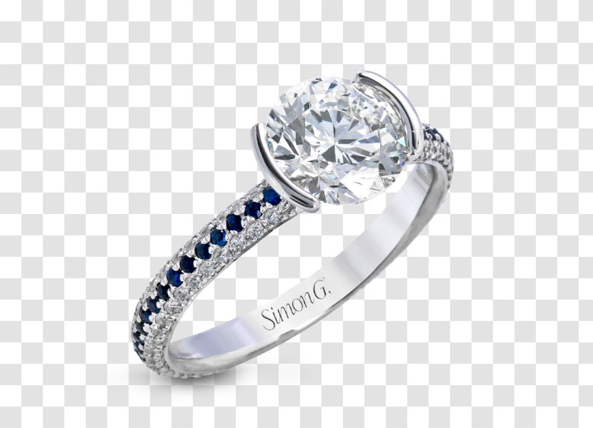 Wedding Ring Sapphire Silver Bling-bling Transparent PNG
