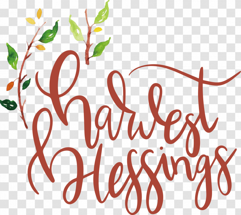 HARVEST BLESSINGS Harvest Thanksgiving Transparent PNG