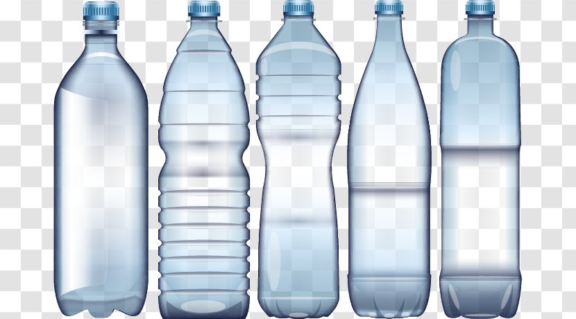 Plastic Bottle Recycling Paper Mineral Water Packaging And Labeling - Design Transparent PNG