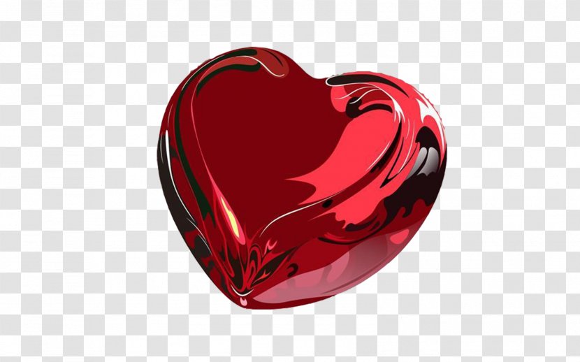Heart Valentine's Day Desktop Wallpaper - Crystal - Red Glass Transparent PNG