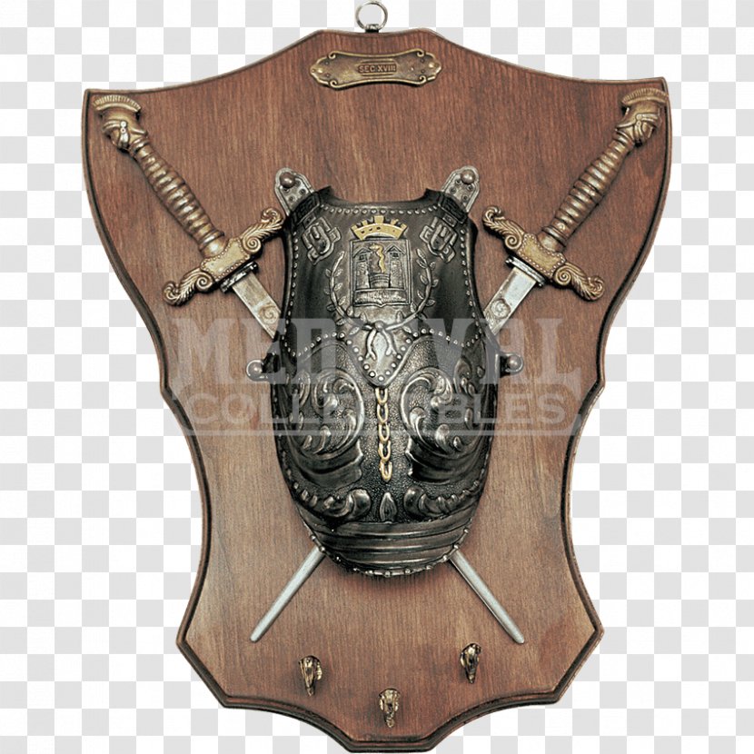 Panoply Weapon Knight Sword Trophy - Components Of Medieval Armour - Exquisite Personality Hanger Transparent PNG