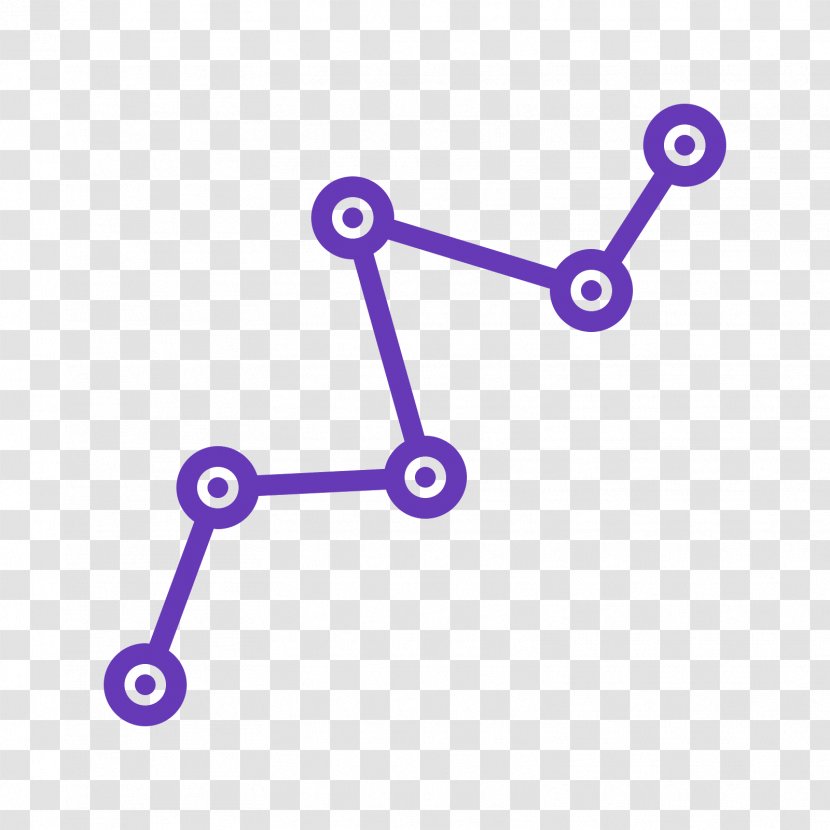Polygonal Chain Clip Art - Purple - Dotted Transparent PNG