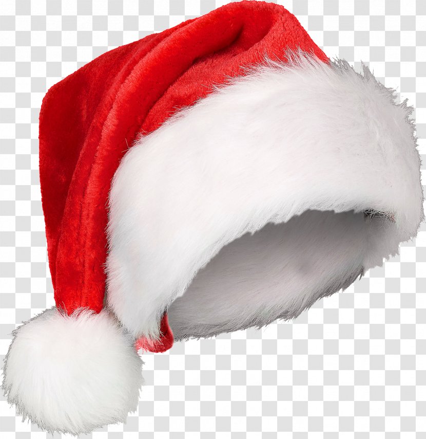 Hat Santa Claus Bonnet Christmas Disguise - Fur Transparent PNG