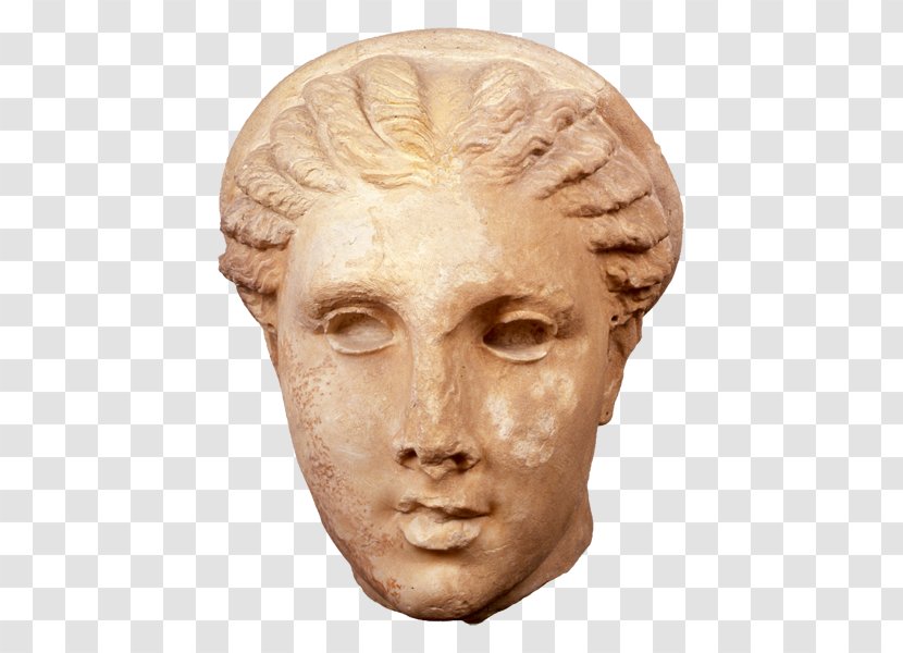 Lycosura Damophon Artemis Demeter National Archaeological Museum, Athens - Forehead - Roman Statue Head Transparent PNG
