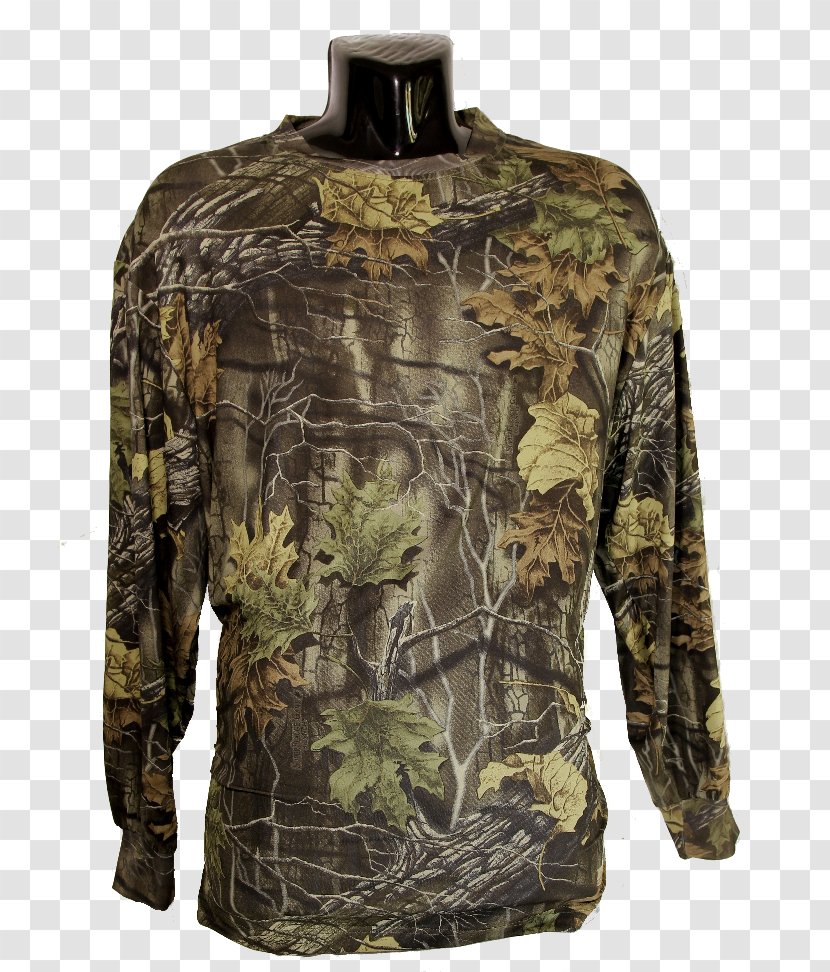 Long-sleeved T-shirt Camouflage Game Call - Long Sleeved T Shirt Transparent PNG