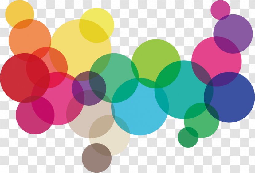 Rainbow Color Wallpaper - Bubble Material Transparent PNG