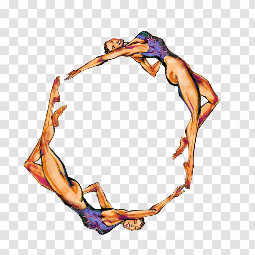 Synchronised Swimming Gymnastics - Motion - Beauty Transparent PNG