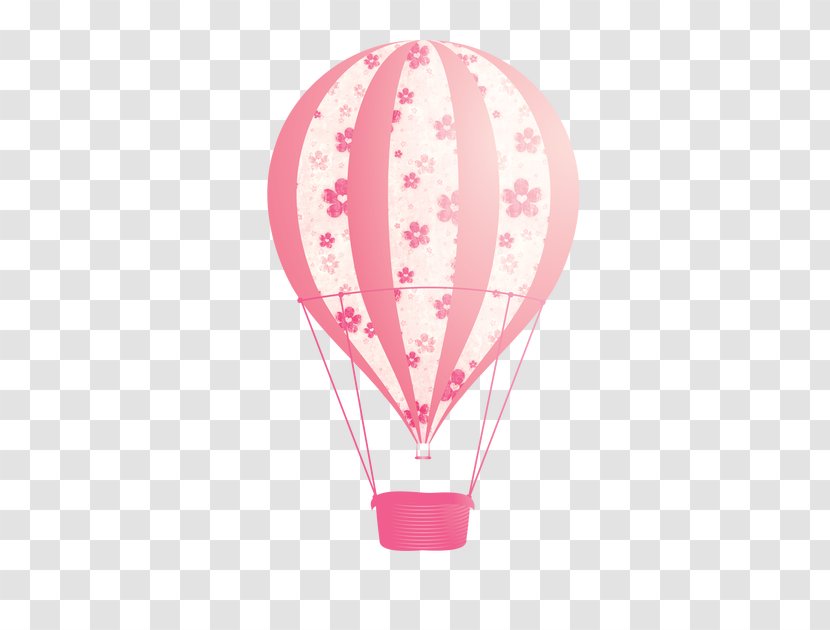 Hot Air Balloon Pink - Party Transparent PNG