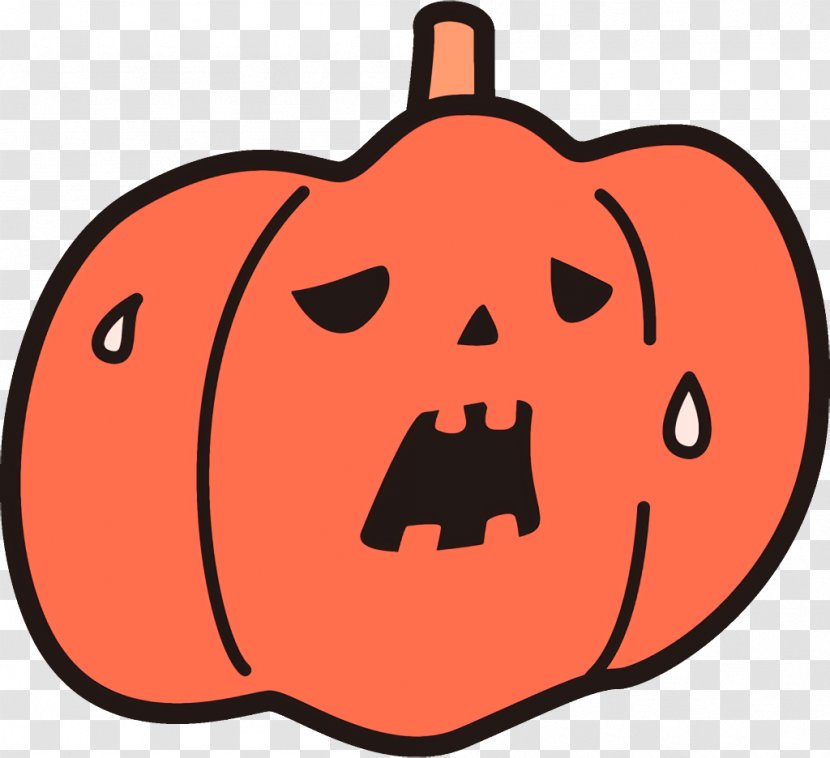 Jack-o-Lantern Halloween Carved Pumpkin - Orange - Smile Plant Transparent PNG