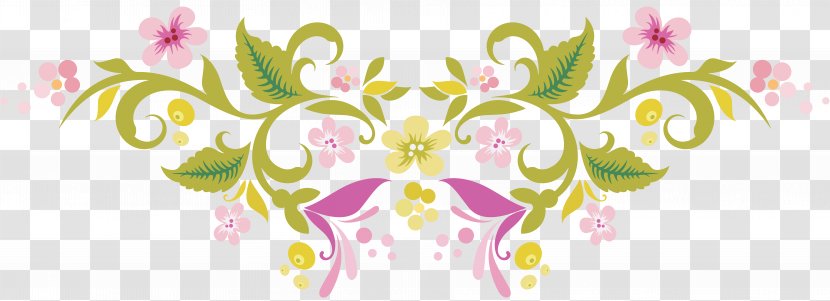 Vignette Clip Art - Flower - Pattern Transparent PNG