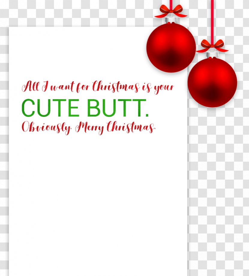 Christmas Ornament Card Greeting & Note Cards Quotation - Frame Transparent PNG