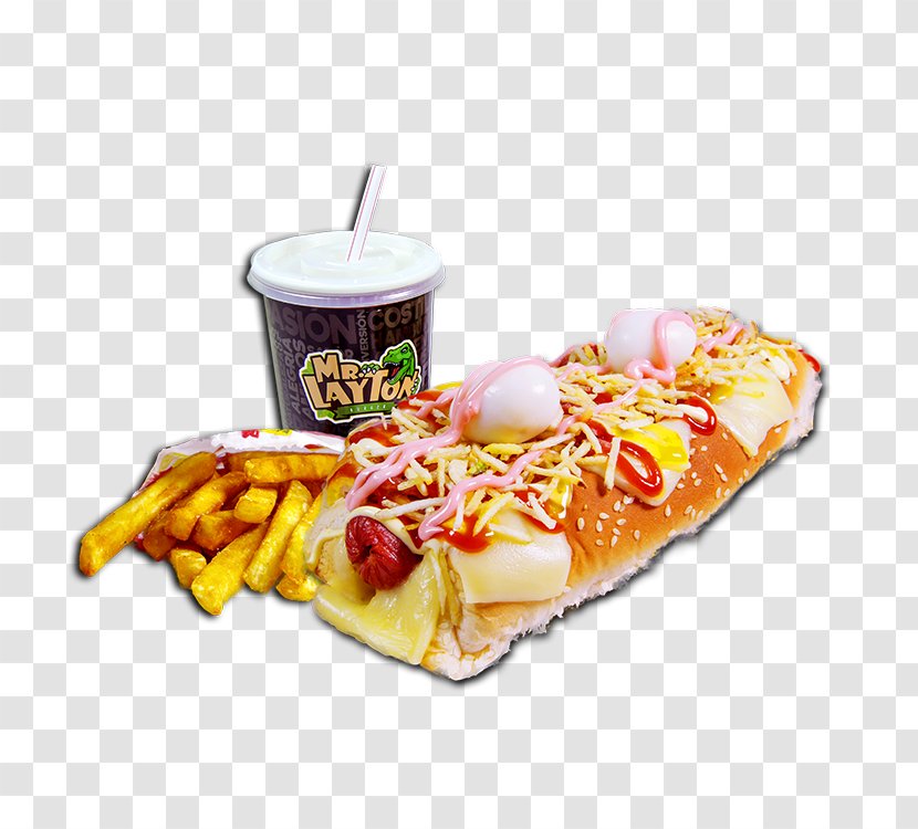 Full Breakfast Food Hot Dog Meal - Frame - Costillas De Cerdo A La Barbacoa Transparent PNG