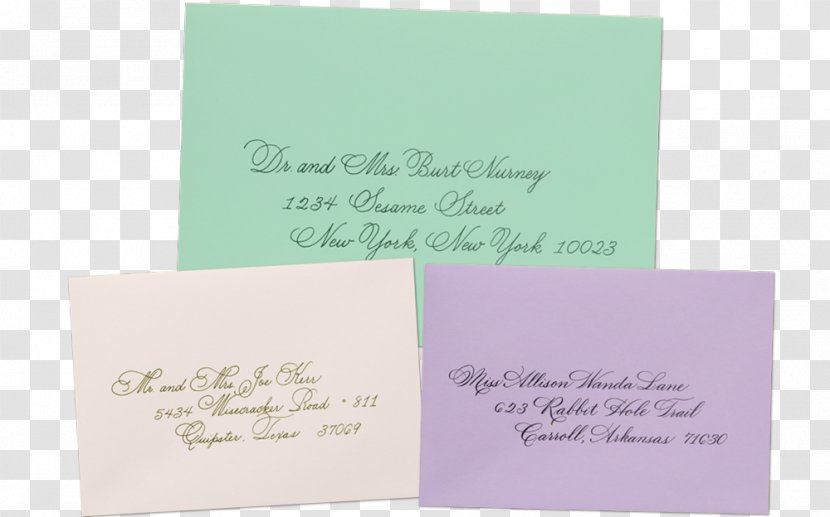 Wedding Invitation Calligraphy Envelope Book Font - Text - Dance Transparent PNG