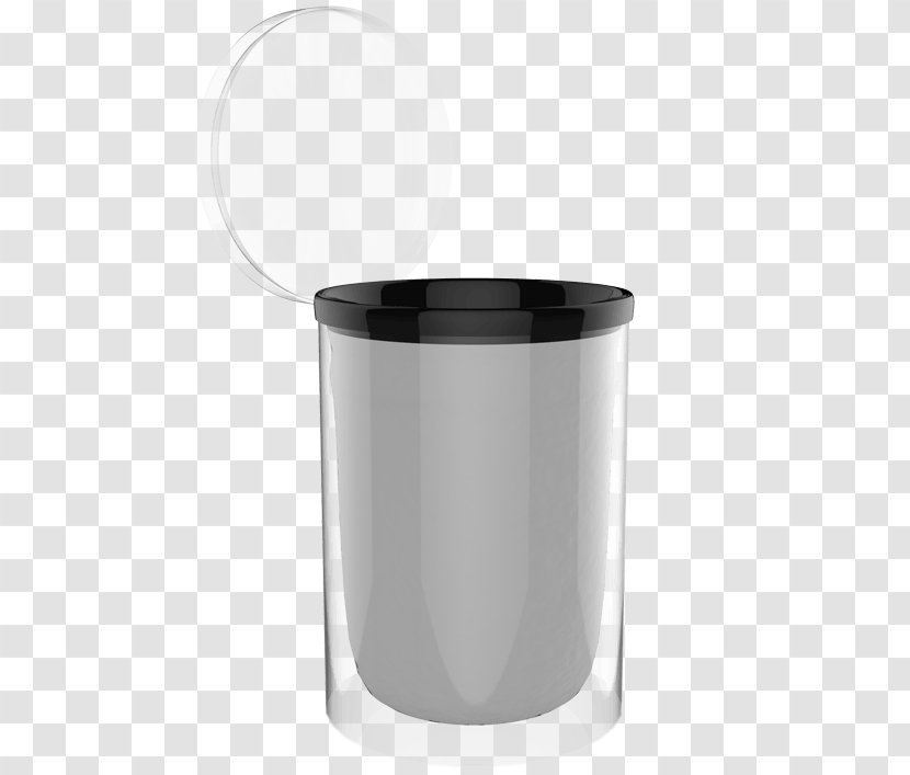 Mug Glass Cylinder - Drinkware - Trash Basket Transparent PNG