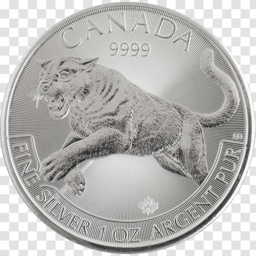 Coin Canadian Silver Maple Leaf Royal Mint Canada Transparent PNG