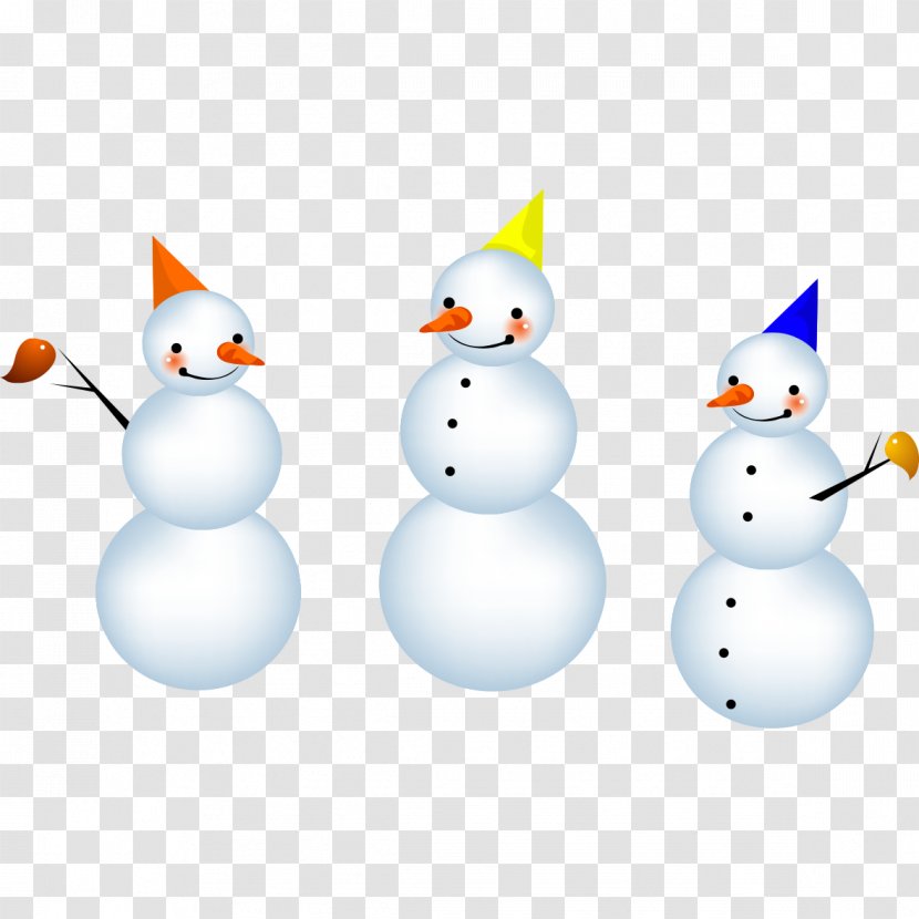 Snowman - Christmas Decoration - Three Transparent PNG