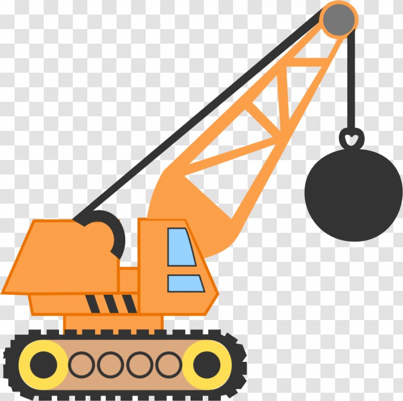 Crane Clip Art Construction Equipment Mode Of Transport Line - Vehicle Transparent PNG