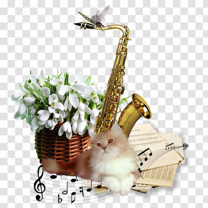 Saxophone Musical Instrument Birthday Melody - Frame - Watercolor Floral Decoration Picture Material Transparent PNG