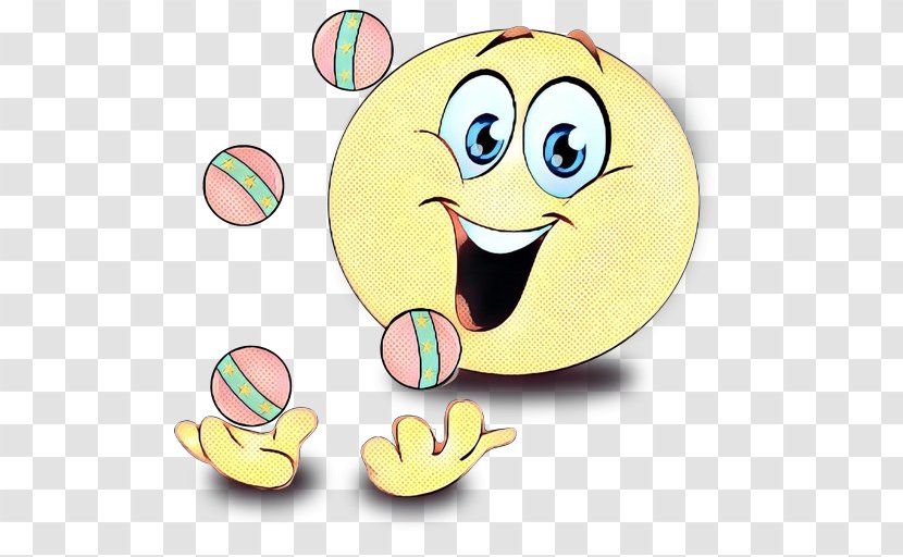 Retro Background - Smile - Gesture Tennis Ball Transparent PNG