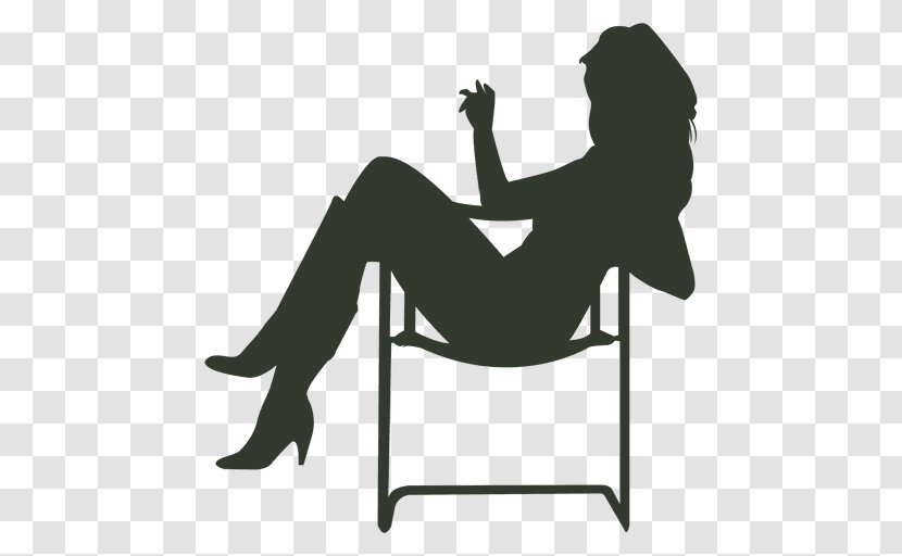 Silhouette Clip Art Drawing Sitting - Woman Transparent PNG