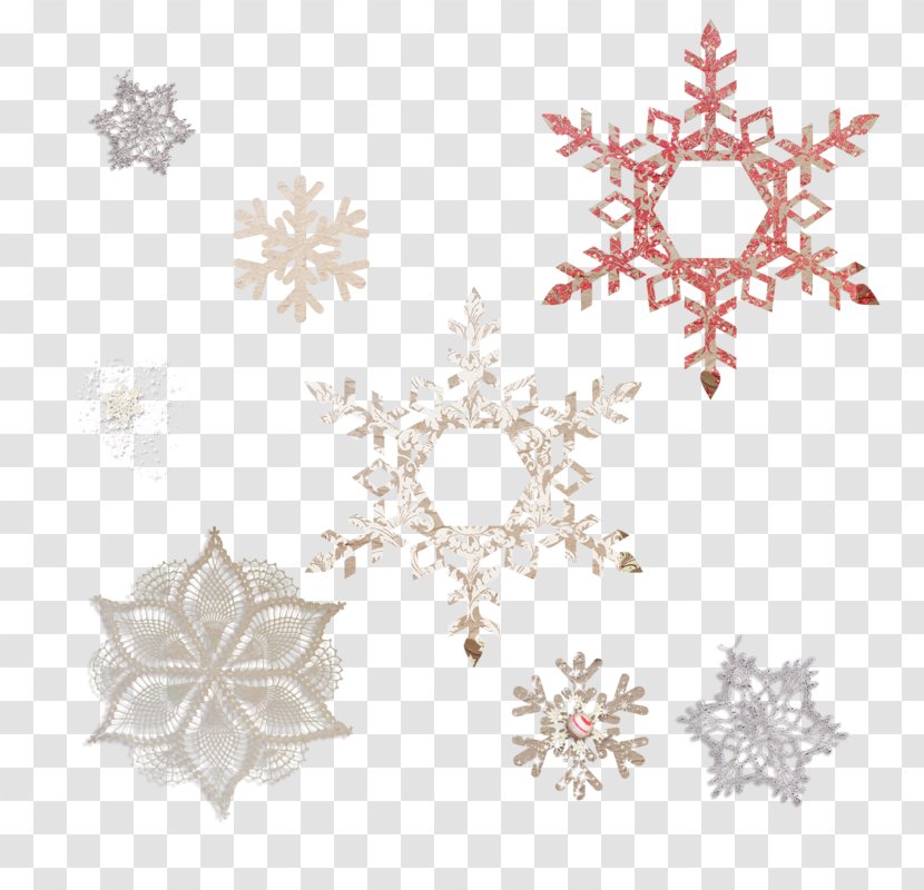 Snowflake Background - Pedicel Ornament Transparent PNG