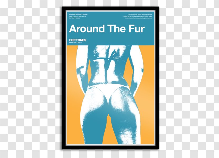 Deftones Poster Around The Fur Graphic Design Megami Magazine - Silhouette - Max Cavalera Transparent PNG