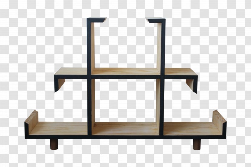 Shelf Bookcase Table Mid-century Modern Design - Walnut Transparent PNG