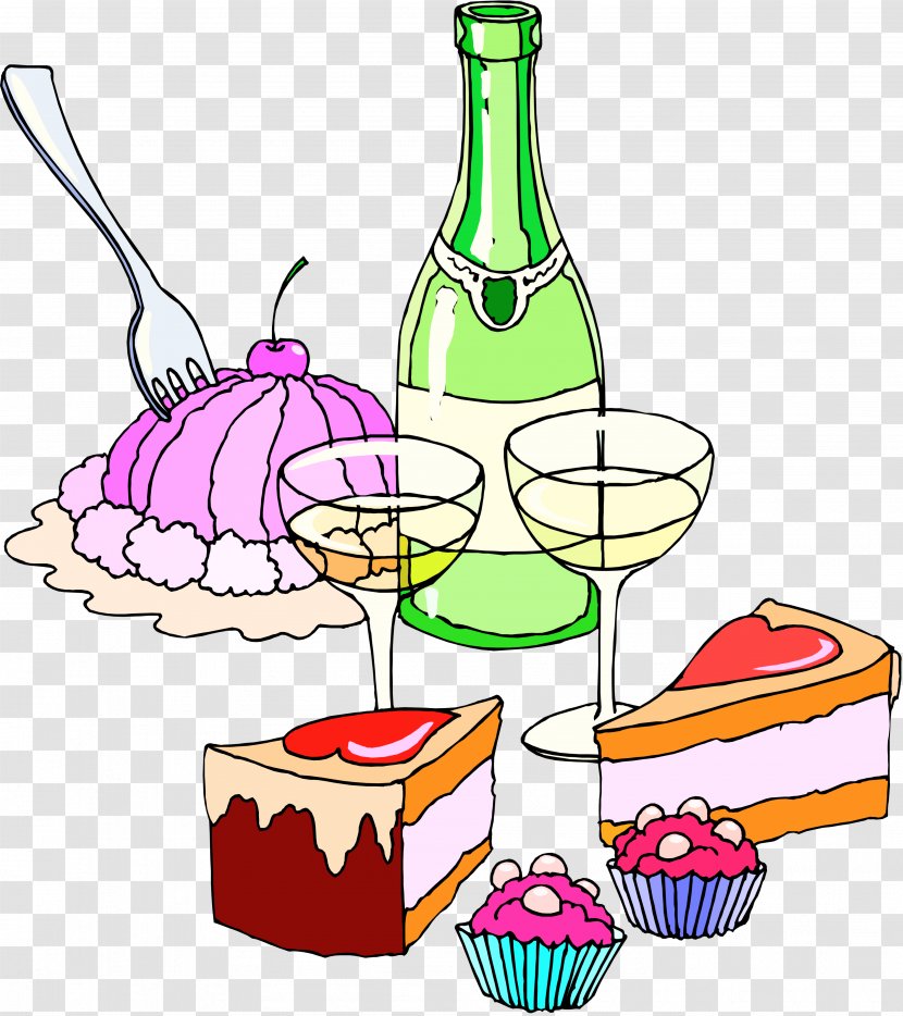 Cake Cartoon - Party - Baking Cup Transparent PNG