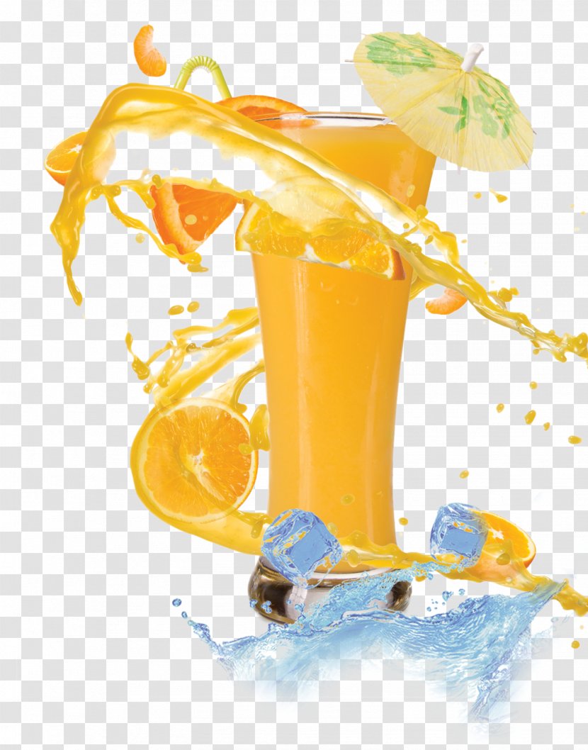 Orange Juice Fruit - Ice Transparent PNG