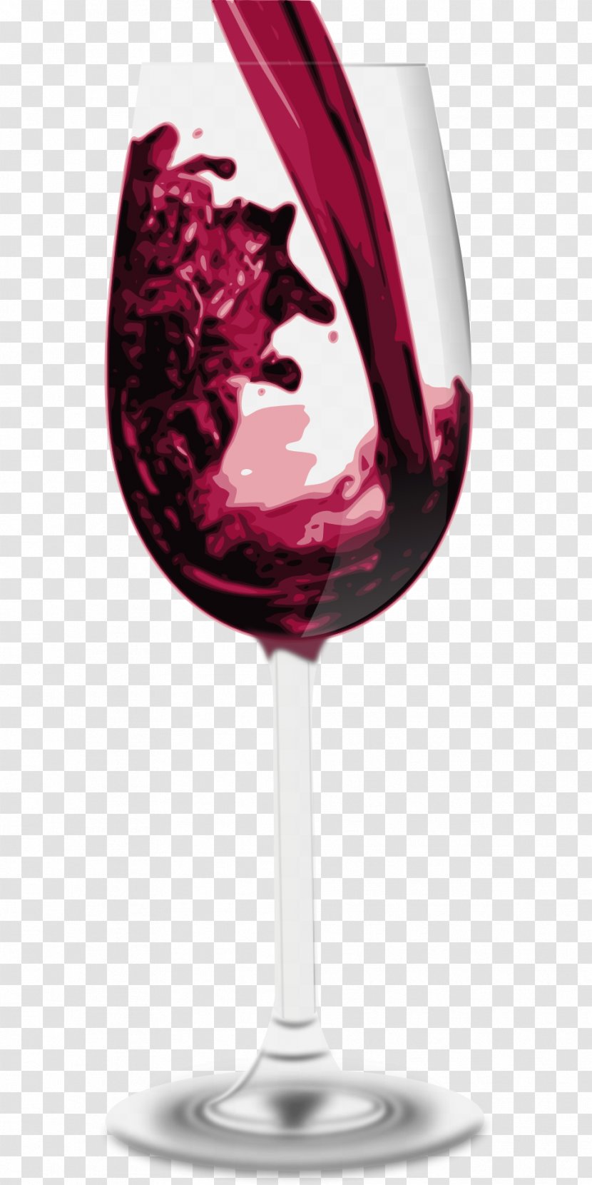 Red Wine White Champagne Cocktail - Stemware Transparent PNG