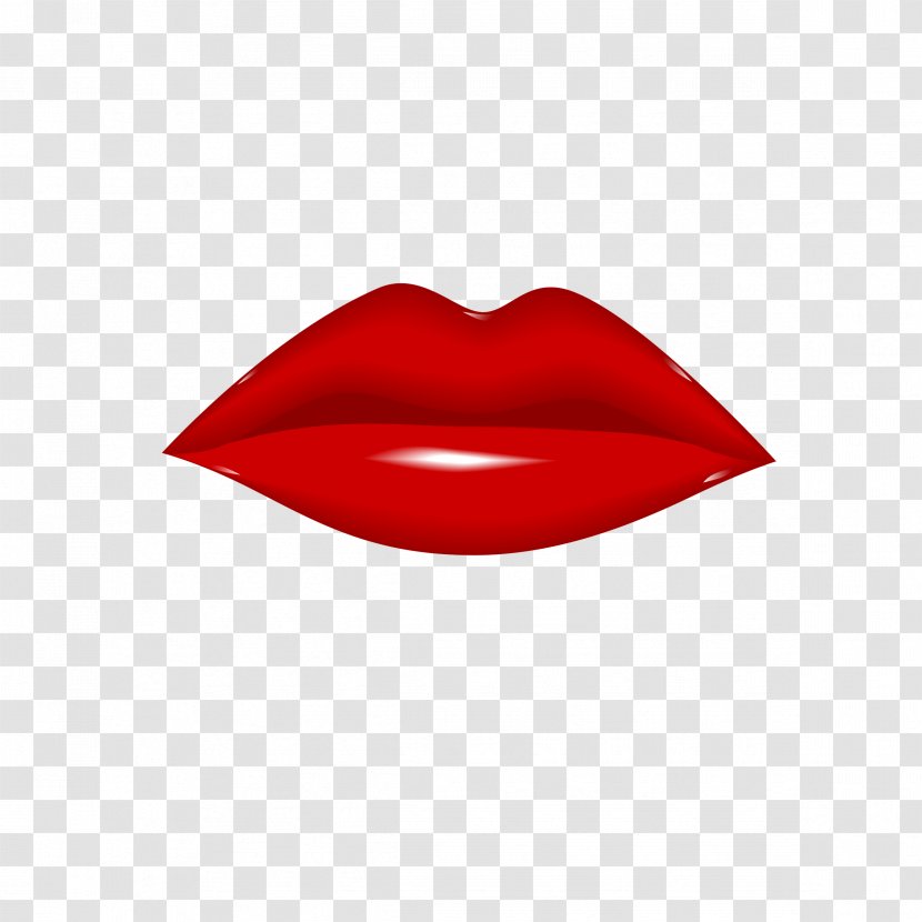 Red Lipstick - Beauty - Big Lips Transparent PNG