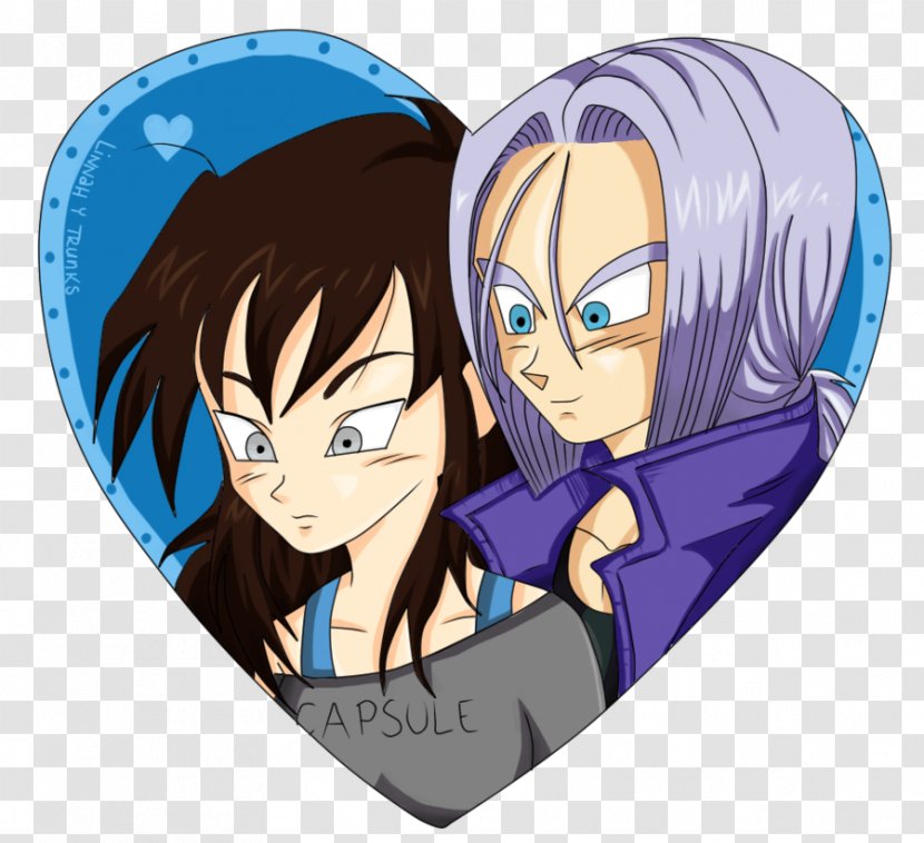 Trunks Goku Dragon Ball Character Drawing - Heart - Couple Transparent PNG