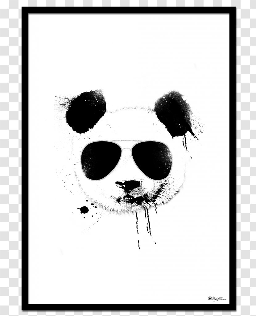 Poster Art Drawing - Jaw - Panda Print Transparent PNG