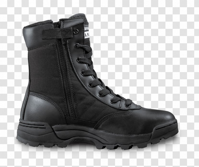 Steel-toe Boot Footwear Zipper Combat - Snow - Boots Image Transparent PNG