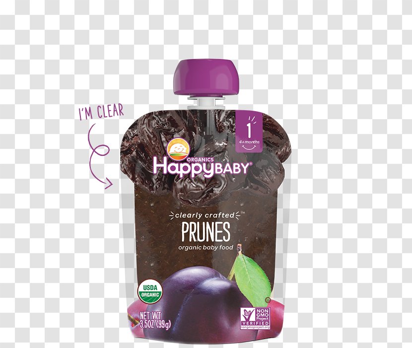 Organic Food Baby Happy Family Prune - Fruit - Dried Plum Transparent PNG