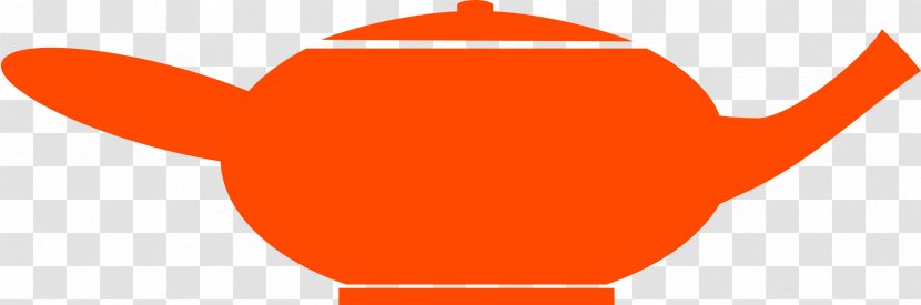 Line Clip Art - Orange - Teapot Transparent PNG