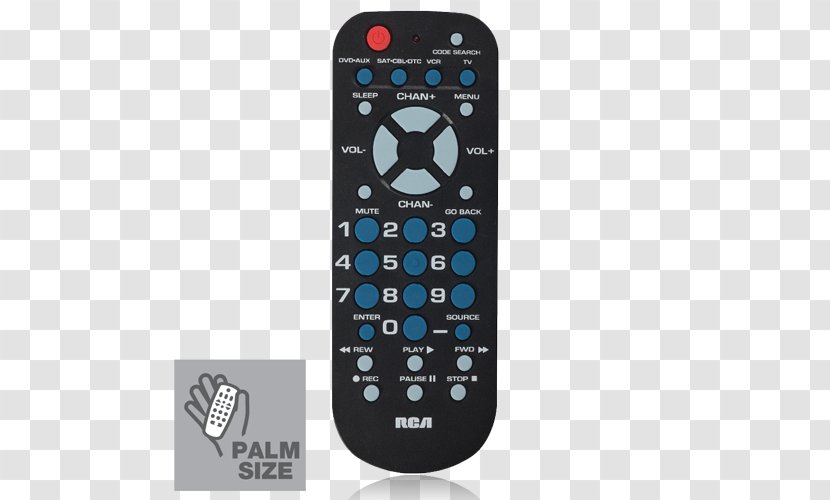 RCA 3-Device Universal Remote RCR3273R Controls RCU504BR Connector - Playstation Accessory - Control Transparent PNG