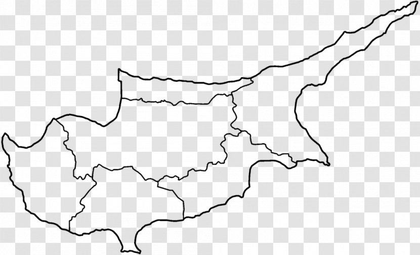 Cyprus Blank Map Plan De Lyon Google Maps - White Transparent PNG
