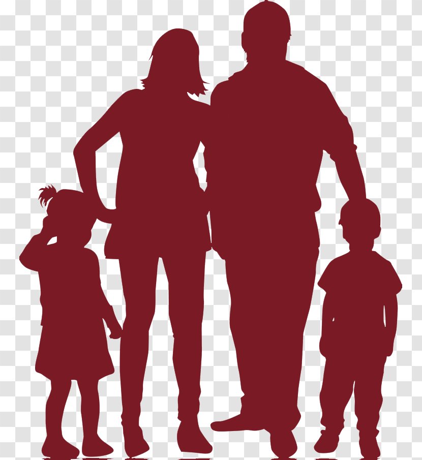 Family Silhouette Child Illustration - Portrait Transparent PNG