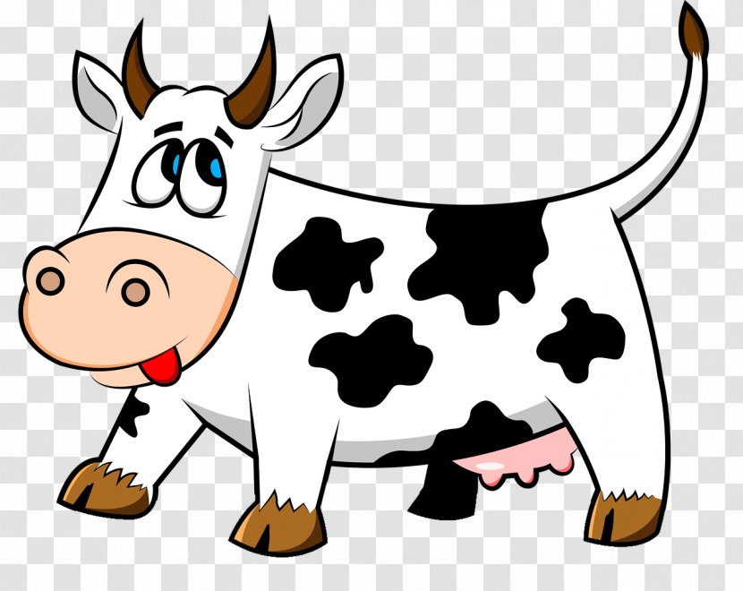 Cattle Milk Cartoon Farm - Horse Like Mammal - Cow Transparent PNG