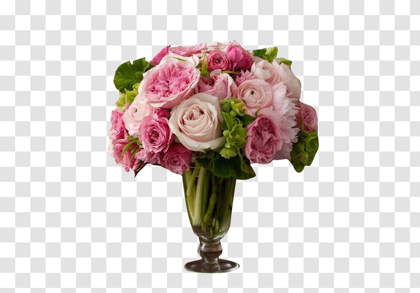 Garden Roses Flower-holder Glass Vase - Rose Order - Bouquet Transparent PNG