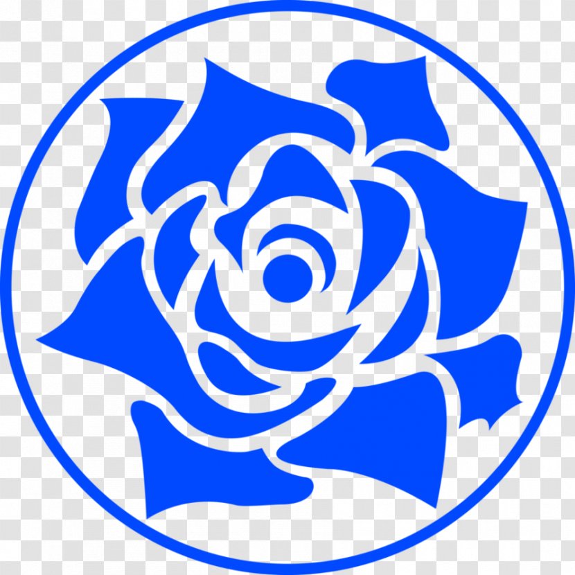 Blue Rose Clip Art - Elegant Flower Pattern Transparent PNG